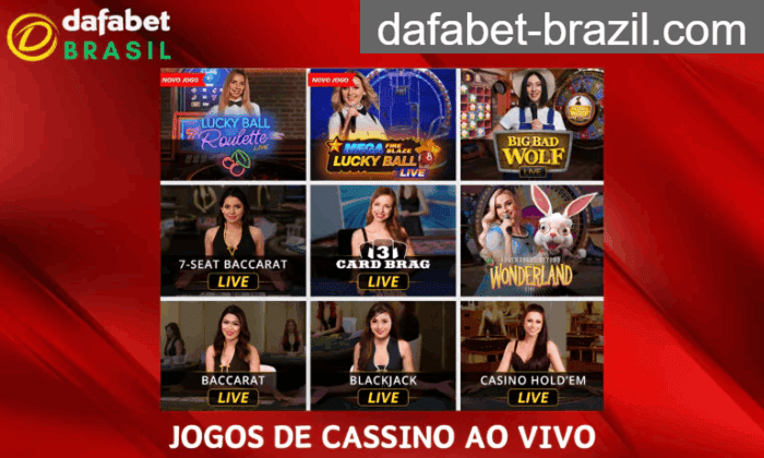 Live Casino DAFABET bônus e prêmios incríveis